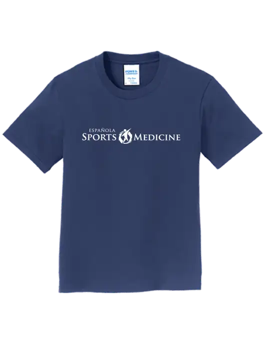 Youth Ring Spun Navy 4.5 oz T-Shirt w/Espanola Logo