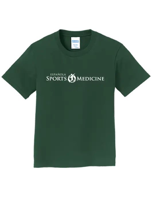 Youth Ring Spun Forest Green 4.5 oz T-Shirt w/Espanola Logo