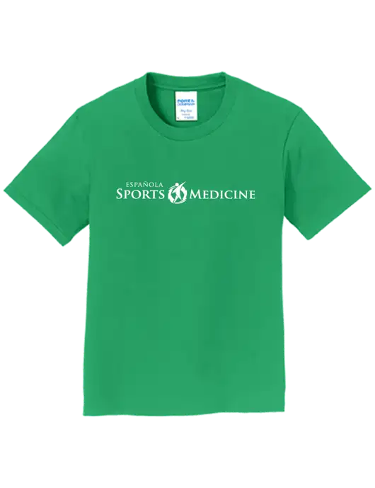 Youth Ring Spun Kelly Green 4.5 oz T-Shirt w/Espanola Logo