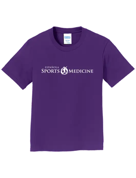 Youth Ring Spun Purple 4.5 oz T-Shirt w/Espanola Logo