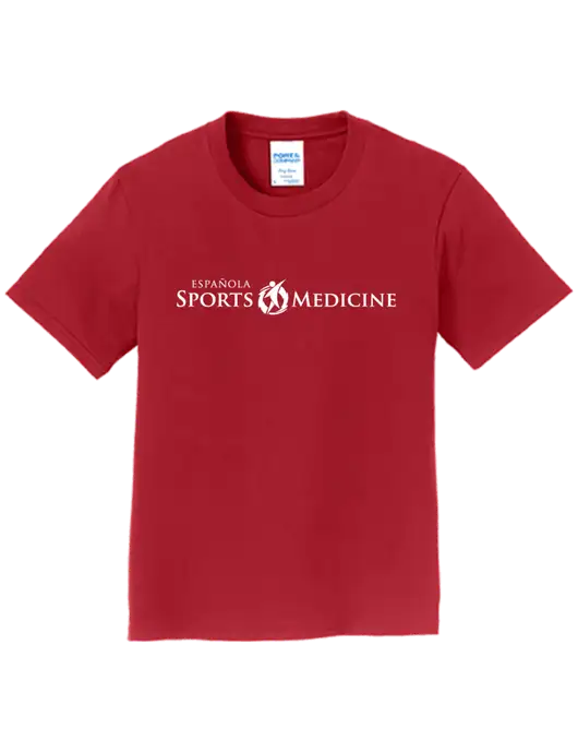 Youth Ring Spun Cardinal 4.5 oz T-Shirt w/Espanola Logo