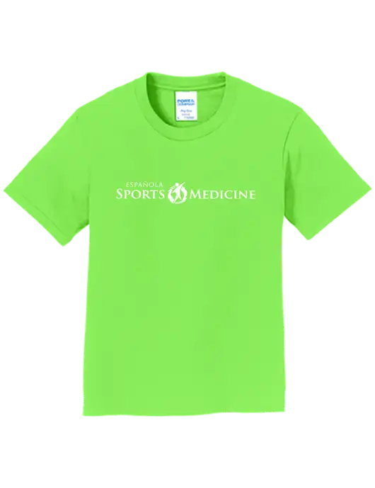 Youth Ring Spun Flash Green 4.5 oz T-Shirt w/Espanola Logo