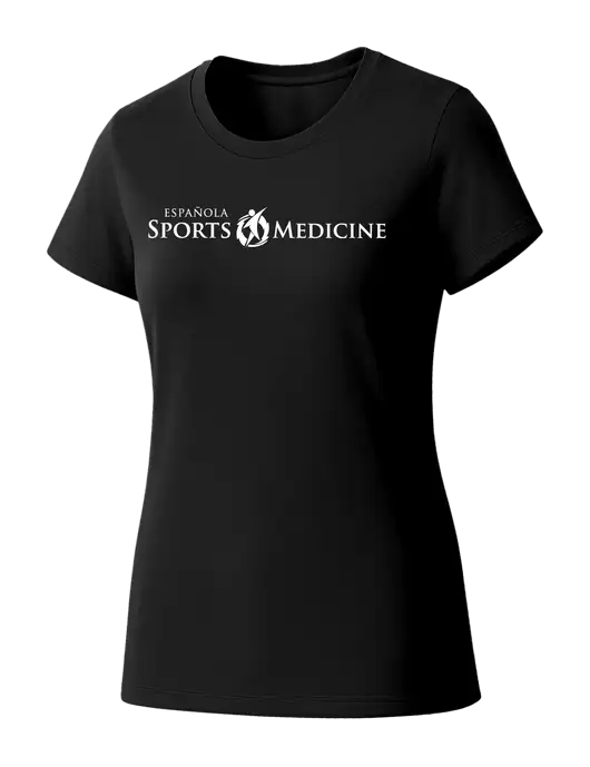 Womens Seriously Soft Black T-Shirt w/Espanola Logo