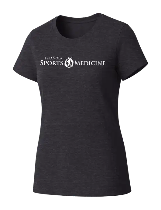 Womens Seriously Soft Heathered Charcoal T-Shirt w/Espanola Logo