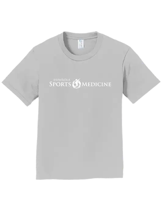 Youth Ring Spun Silver 4.5 oz T-Shirt w/Espanola Logo