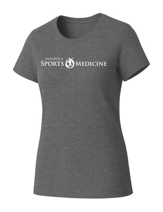 Womens Seriously Soft Grey Frost T-Shirt w/Espanola Logo