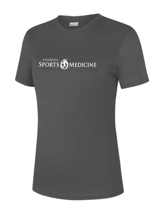  Womens Dark Grey PosiCharge Competitor Tee w/Espanola Logo