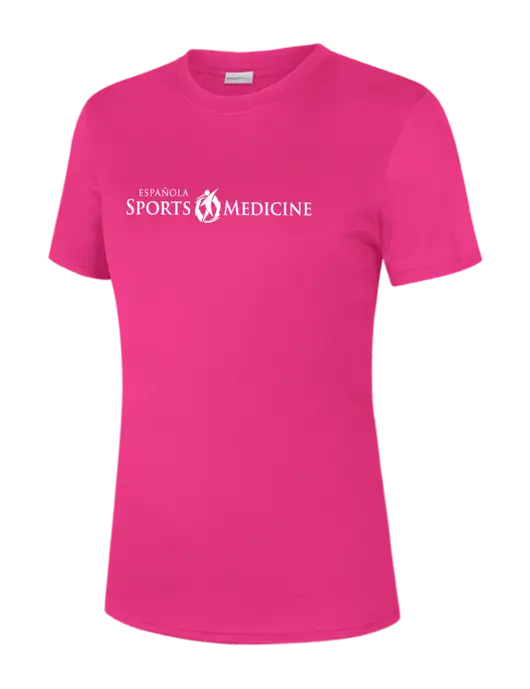   Womens Neon Pink PosiCharge Competitor Tee w/Espanola Logo