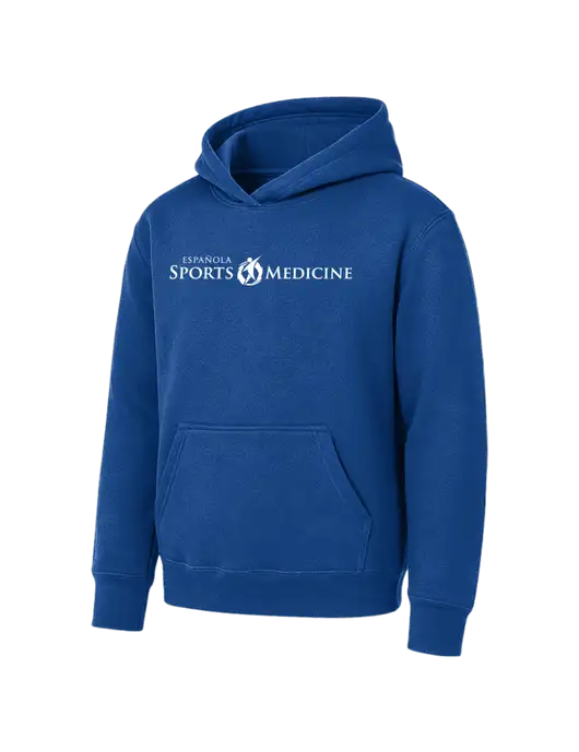 Youth Royal 7.8 oz Pullover Hooded Sweatshirt w/Espanola Logo