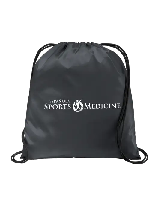 Drawstring  Graphite Grey Cinch Pack w/Espanola Logo