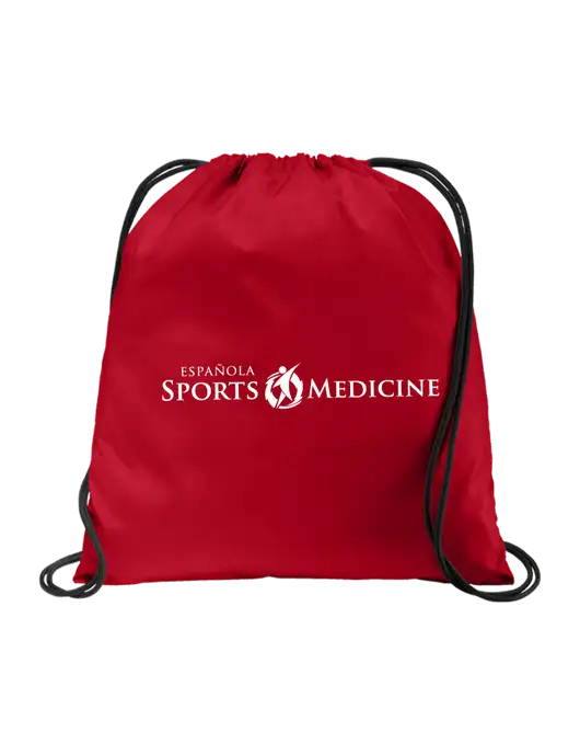 Drawstring True Red Cinch Pack w/Espanola Logo