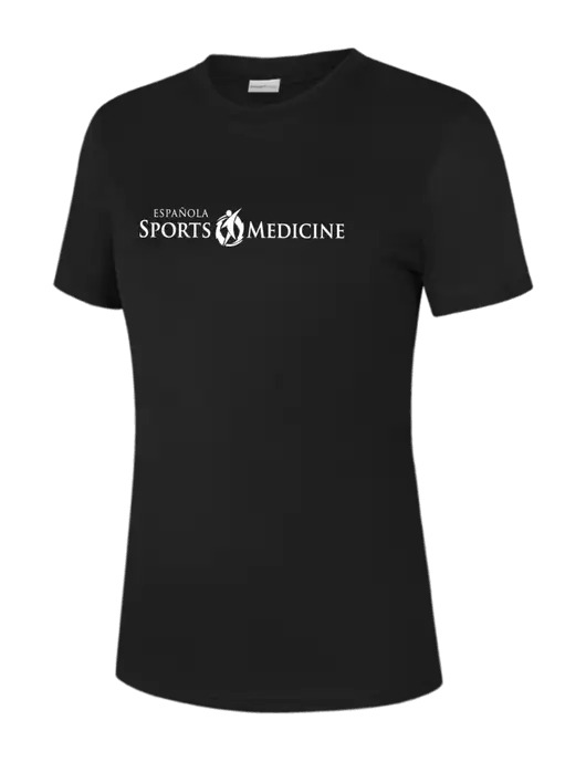  Womens Black PosiCharge Competitor Tee w/Espanola Logo
