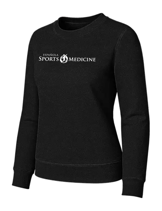 Womens Black Loft Crewneck Sweatshirt w/Espanola Logo