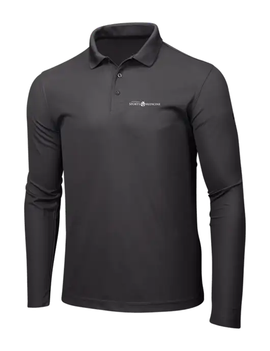 OGIO Charcoal Grey Caliber 2.0 Long Sleeve Polo w/Espanola Logo