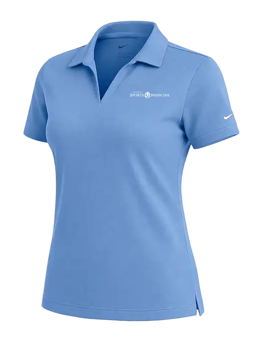 NIKE Carolina Blue Womens Dri-Fit Micro Pique Polo w/Espanola Logo