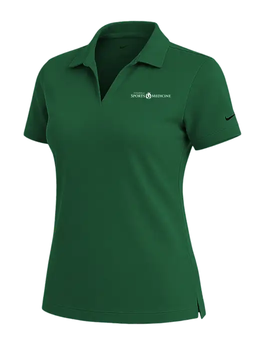 NIKE Dark Green Womens Dri-Fit Micro Pique Polo w/Espanola Logo