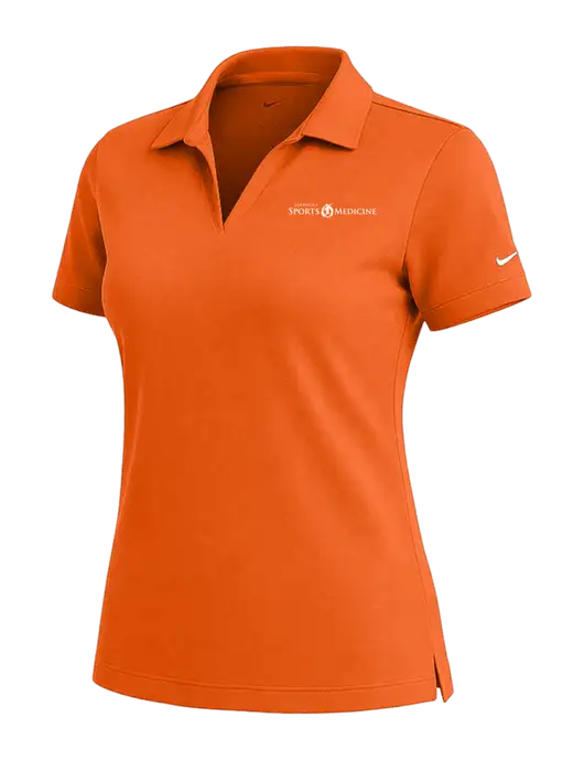 NIKE Orange Womens Dri-Fit Micro Pique Polo w/Espanola Logo