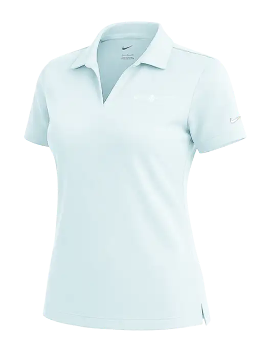 NIKE Very Light Blue Womens Dri-Fit Micro Pique Polo w/Espanola Logo