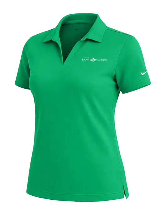 NIKE Kelly Green Womens Dri-Fit Micro Pique Polo w/Espanola Logo
