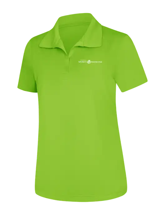 Womens Lime Green Micropique Sport-Wick Polo w/Espanola Logo