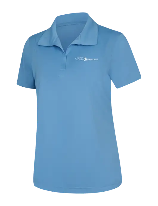 Womens Carolina Blue Micropique Sport-Wick Polo w/Espanola Logo