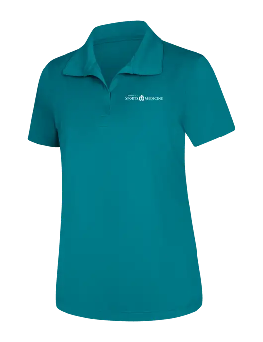 Womens Dark Sapphire Micropique Sport-Wick Polo w/Espanola Logo