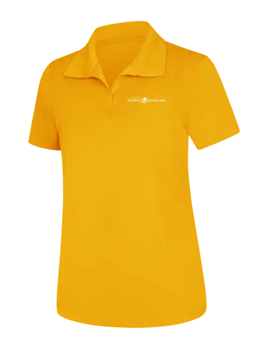 Womens Yellow Gold Micropique Sport-Wick Polo
 w/Espanola Logo
