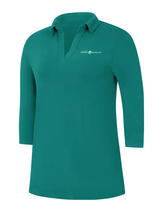 Womens Teal Luxe Knit Tunic w/Espanola Logo