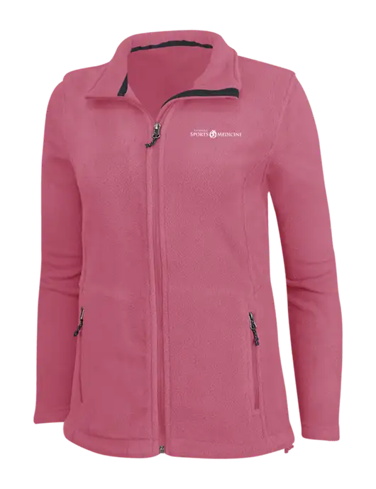 Womens Pink Fleece Jacket w/Espanola Logo