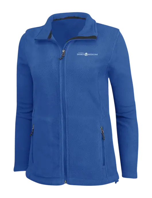 Womens Dark Royal Fleece Jacket w/Espanola Logo