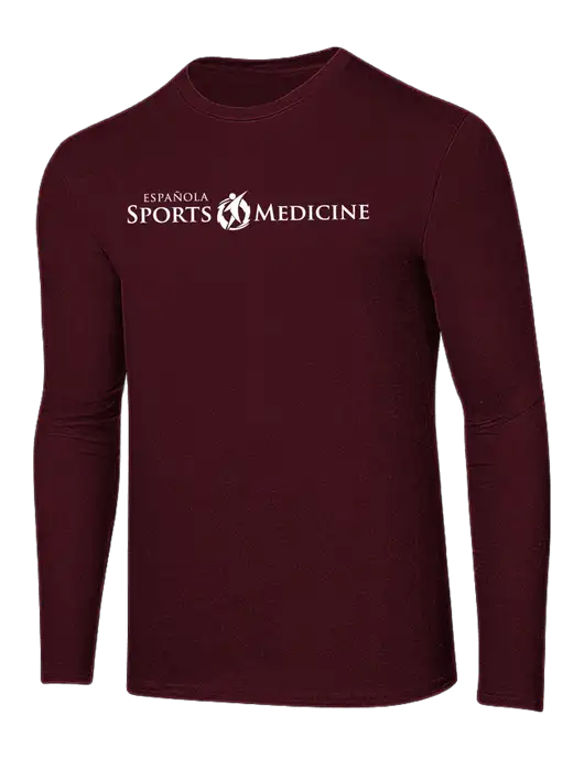 Ring Spun Maroon 4.5 oz Long Sleeve T-Shirt w/Espanola Logo