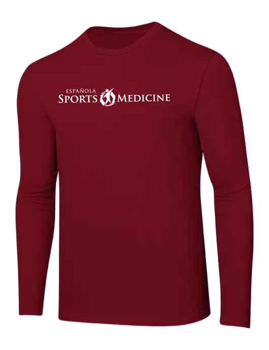 Ring Spun Cardinal 4.5 oz Long Sleeve T-Shirt w/Espanola Logo