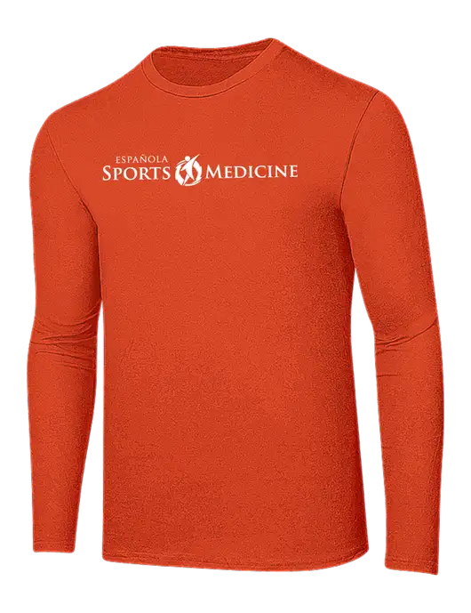 Ring Spun Orange 4.5 oz Long Sleeve T-Shirt w/Espanola Logo